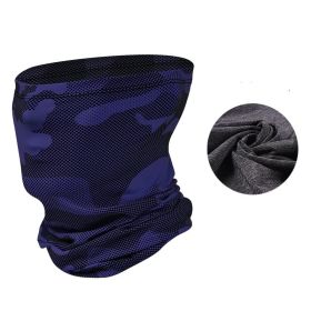 Sports headgear ice silk (Color: Blue)