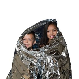 Human Body Hypothermia Lifesaving Emergency Blanket In Outdoor Field (Option: Silver-Default)