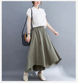 Women's Fashionable Loose Wide-leg Pants Slim Loose Pants (Option: Light Green-XXL)