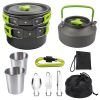 2-3 People Outdoor Teapot Set Pot Combination Camping Folding Pot Cookware Set