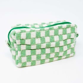 Check Yourself Cosmetic Bag (Color: Pistachio)