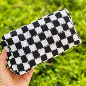 Check Yourself Cosmetic Bag (Color: Black)