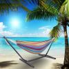 Free shipping  Hammock & Steel Frame Stand Swing Chair Home/Outdoor Backyard Garden Camp Sleep YJ