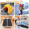 Heated Sleeping Bag Liner Powered By USB Plug Power Bank 3 Temperature Levels with Carrying Bag Machine Washable Electric Tent Heating Pad For Camping