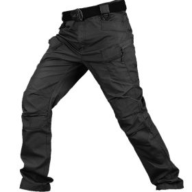 Men's Training Pants Special Service Trousers (Option: Black-M)